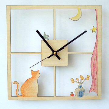 DIY Art Wall Clock--Window