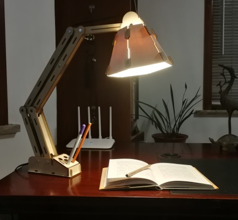 Cyber punk style DIY desk lamp
